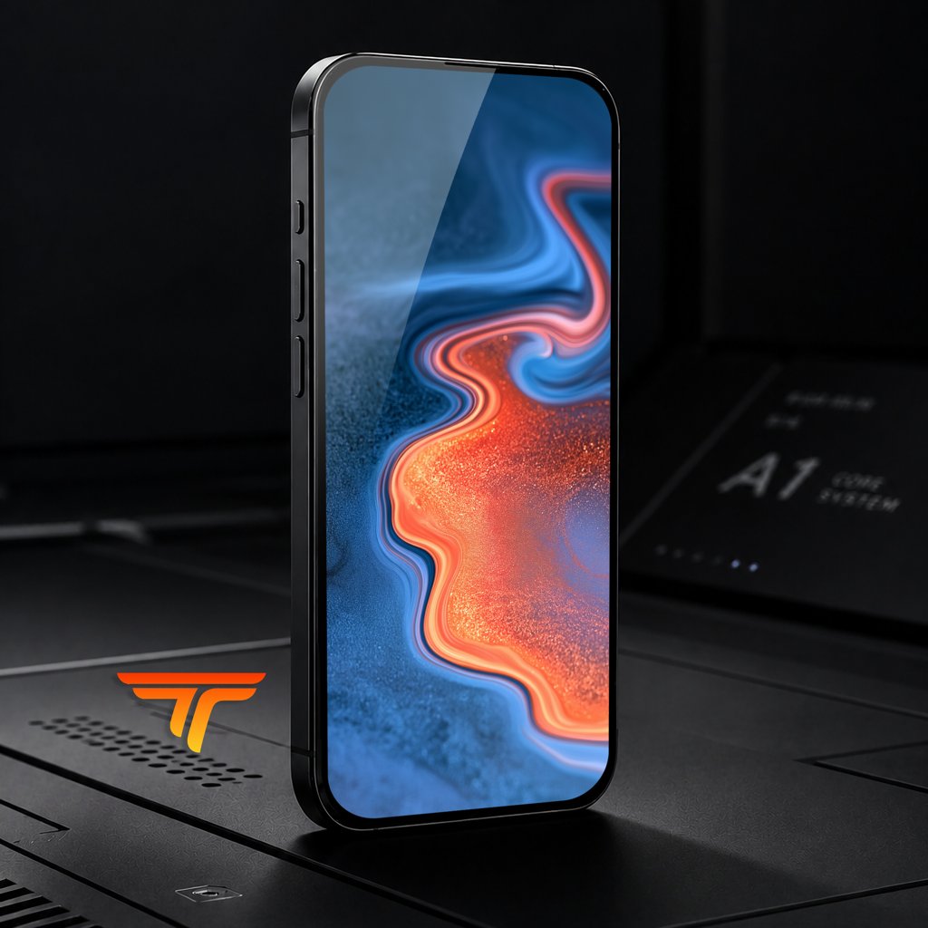 Cobalt Lava Marble wallpaper shown on a phone lock screen, with the orange Time Travel Walls logo below