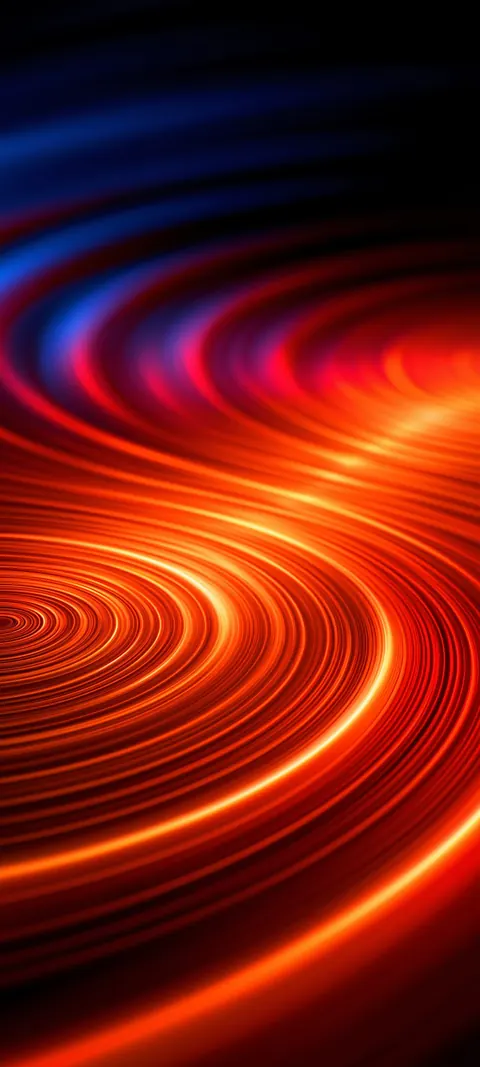 Thin copper arcs and a single warm node — elegant measurement without noise.