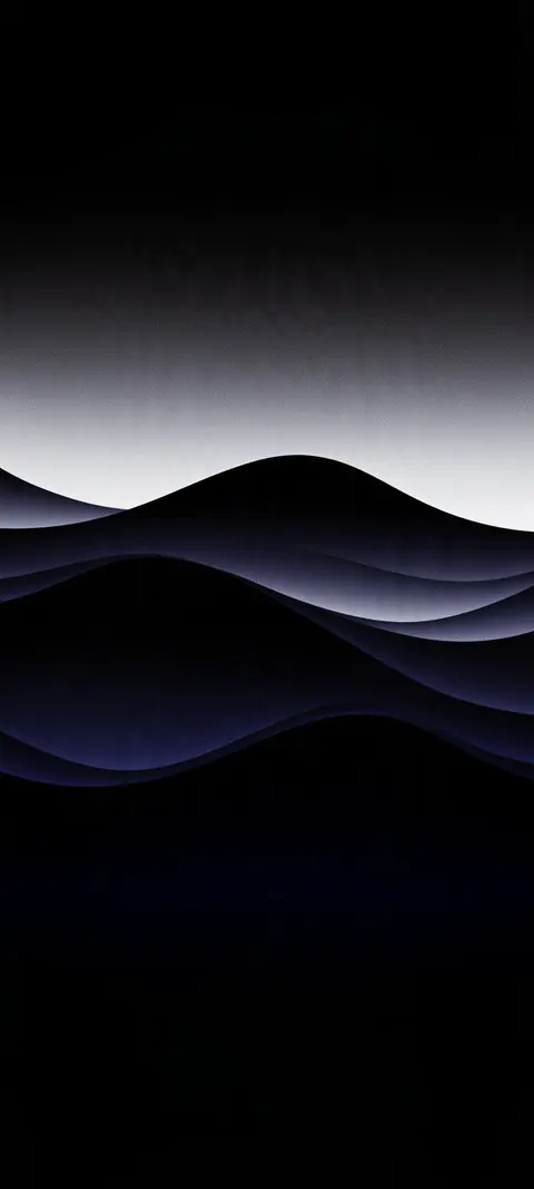 Silver mist rolls in soft layers under a dark upper void, cool and quiet for a tall lock screen.